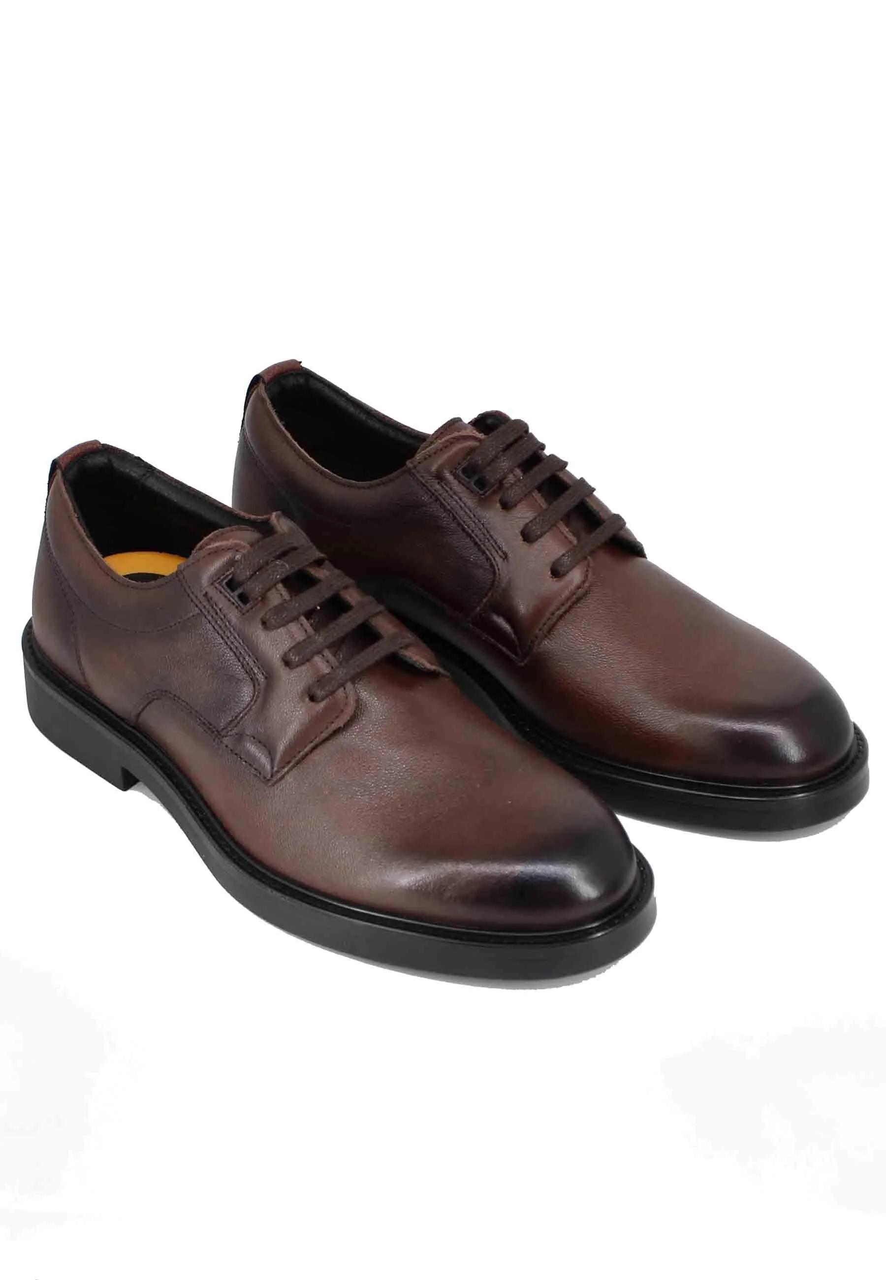 Stringate uomo in pelle marrone Uomo 12261 014 sold by Spatarella product image thumbnail 3