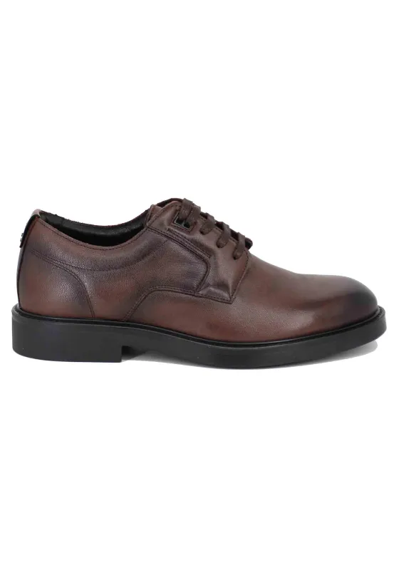 Stringate uomo in pelle marrone Uomo 12261 014 made by Spatarella
