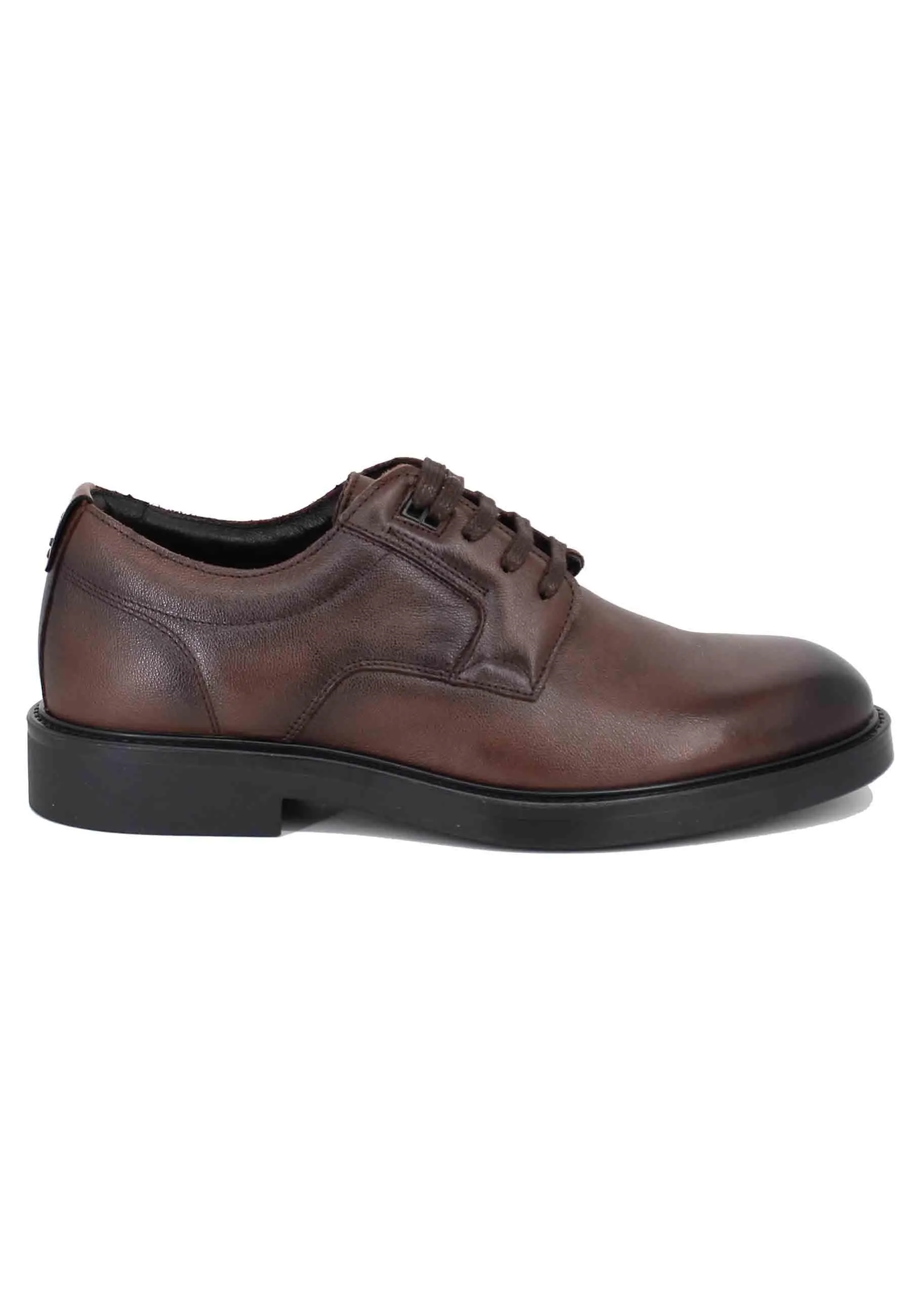 Stringate uomo in pelle marrone Uomo 12261 014 sold by Spatarella