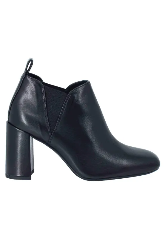 Ankle boot donna in pelle nera tacco alto Donna ULEA 001 sold by Spatarella