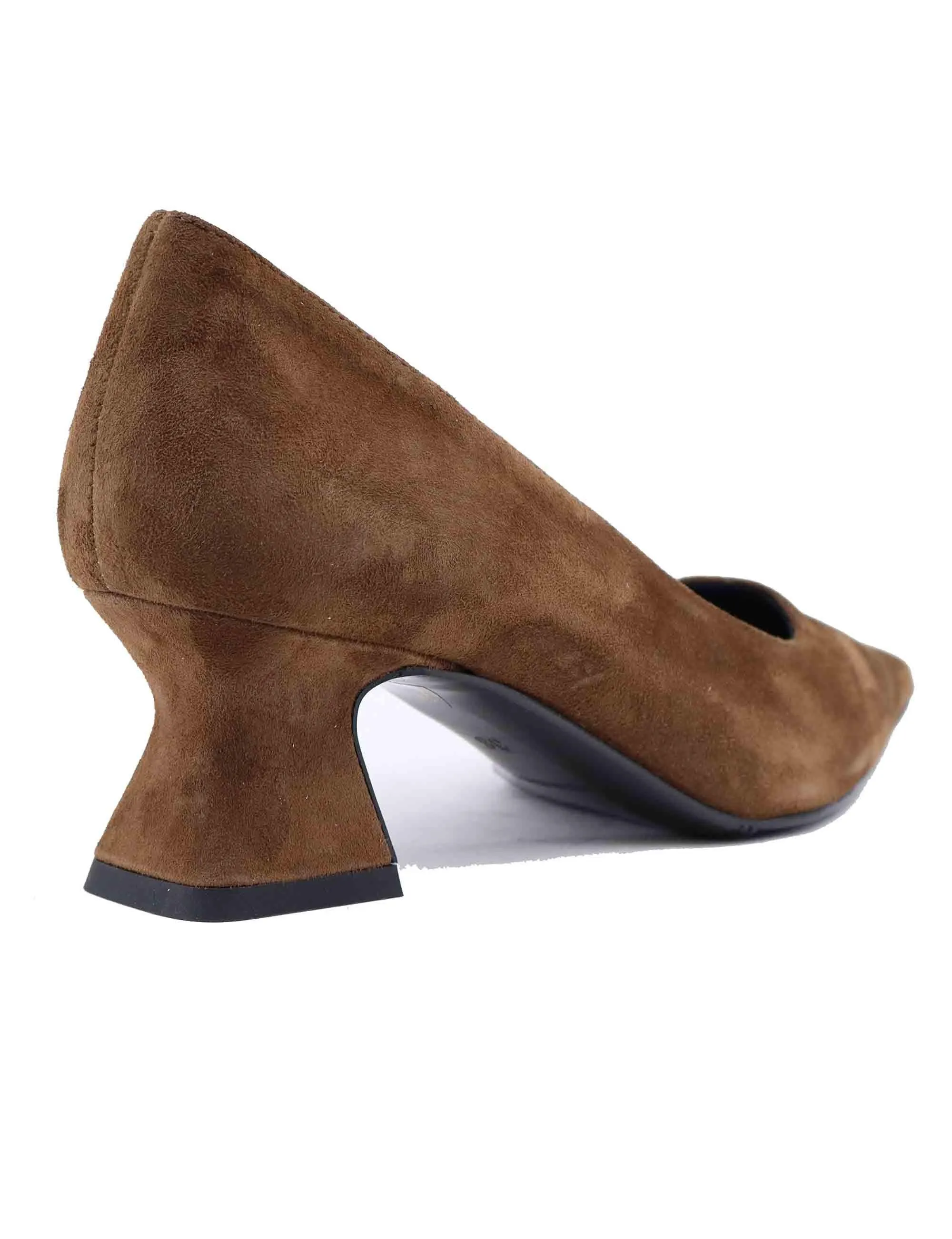 Decollete donna in camoscio marrone tacco basso Donna SP1044 014 sold by Spatarella product image thumbnail 4