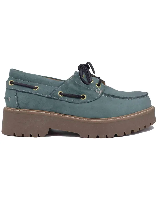 Stringate donna in pelle demin con suola carrarmato Donna SP20 434 sold by Spatarella