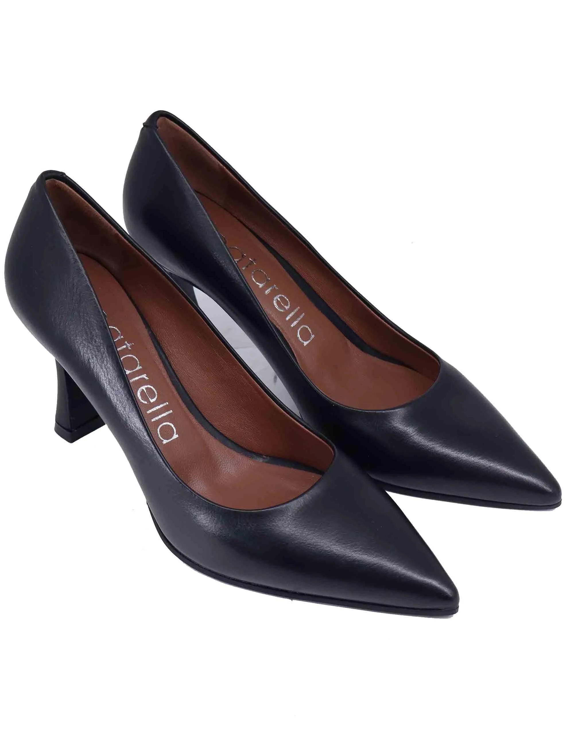 Decollete donna in pelle nera tacco alto Donna SP1796 001 sold by Spatarella product image thumbnail 3