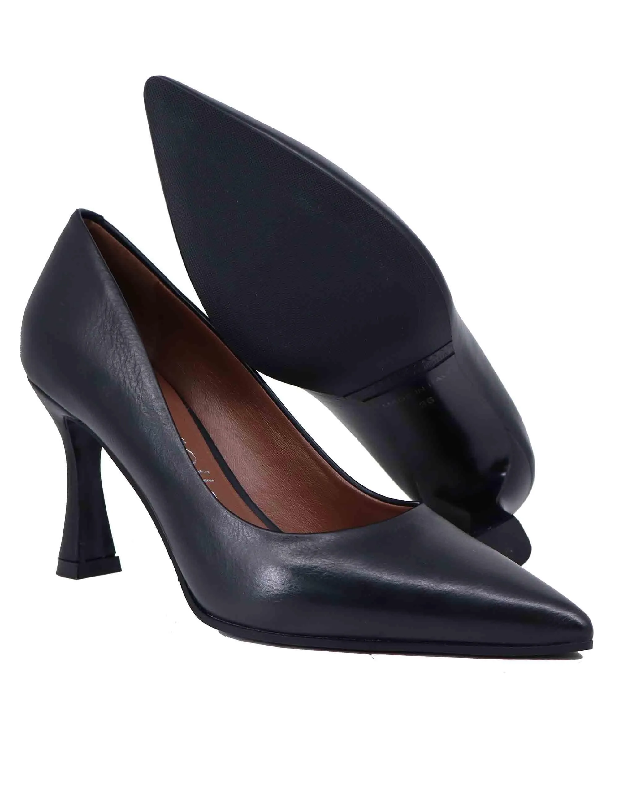 Decollete donna in pelle nera tacco alto Donna SP1796 001 sold by Spatarella product image thumbnail 4