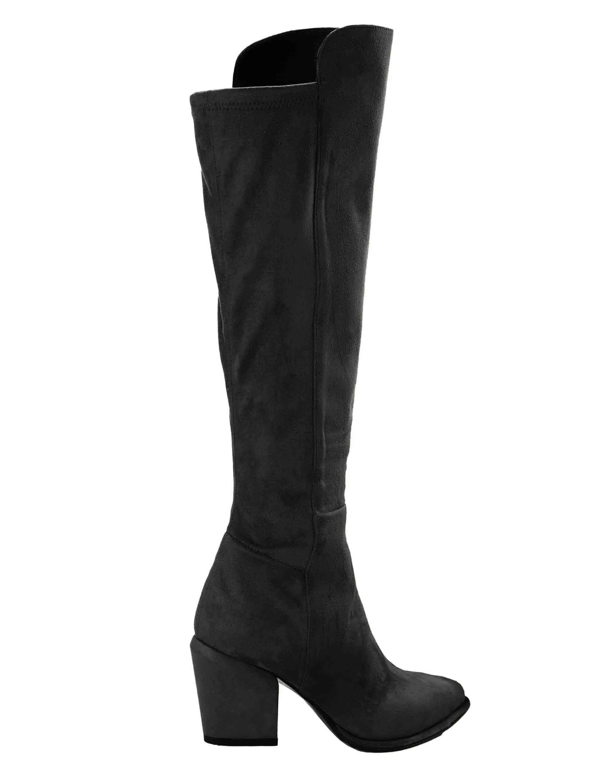 Stivali donna in alcantara elasticizzata nera Donna SP1037 001 sold by Spatarella product image thumbnail 3