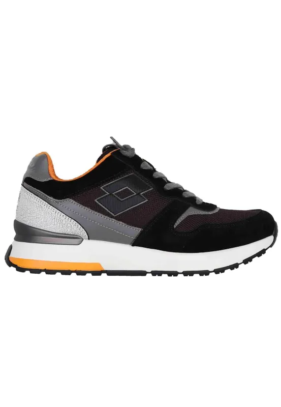 Snekaers uomo in pelle e tessuto nero tokyo ginza Uomo 220334 7IL sold by Spatarella