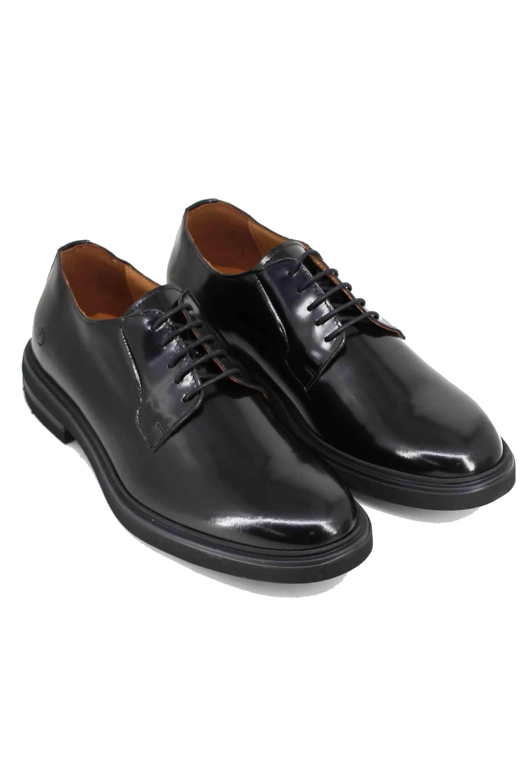 Stringate uomo in pelle nera con fondo gomma Uomo AWARD 6 001 sold by Spatarella product image thumbnail 3
