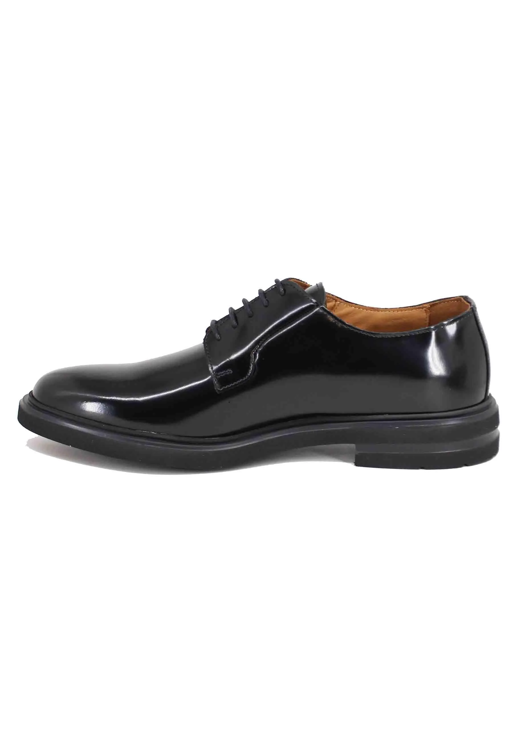 Stringate uomo in pelle nera con fondo gomma Uomo AWARD 6 001 sold by Spatarella product image thumbnail 2