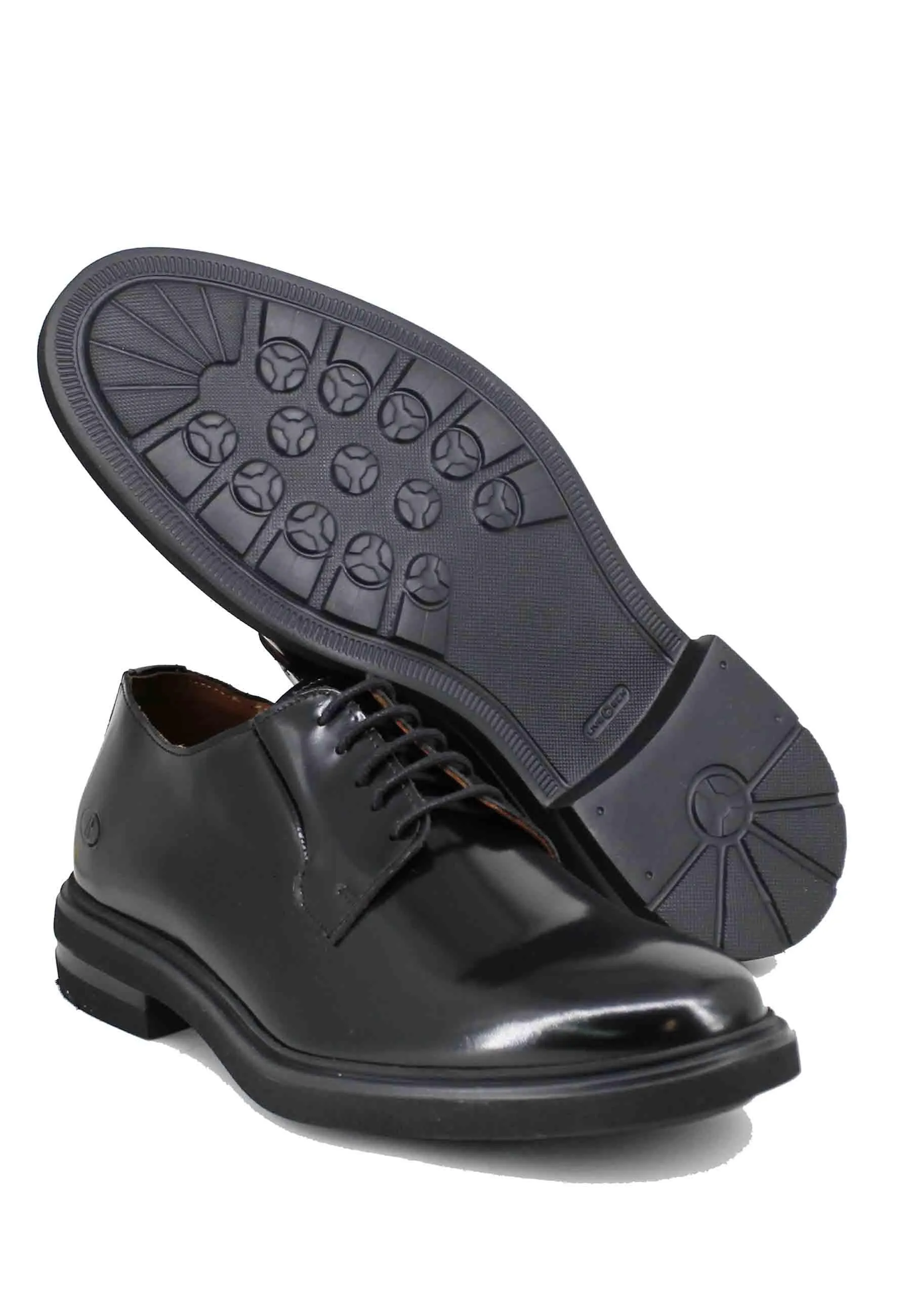 Stringate uomo in pelle nera con fondo gomma Uomo AWARD 6 001 sold by Spatarella product image thumbnail 5