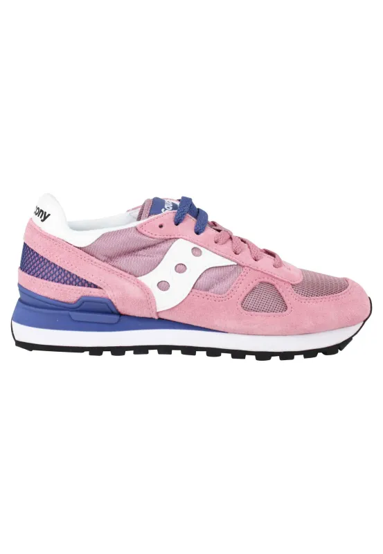 Sneakers donna Shadow in camoscio rosa con logo bianco Donna SHADOW ORIGINAL 841 made by Saucony