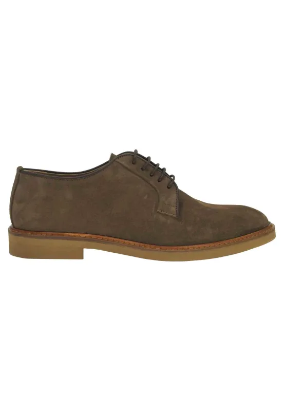 Stringate uomo in camoscio cuoio con suola in gomma ultra light Uomo 52993 353 made by Florsheim