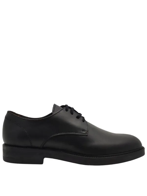 Scarpe stringate uomo in pelle nera opaca waterproof Uomo 51856 01 made by Florsheim
