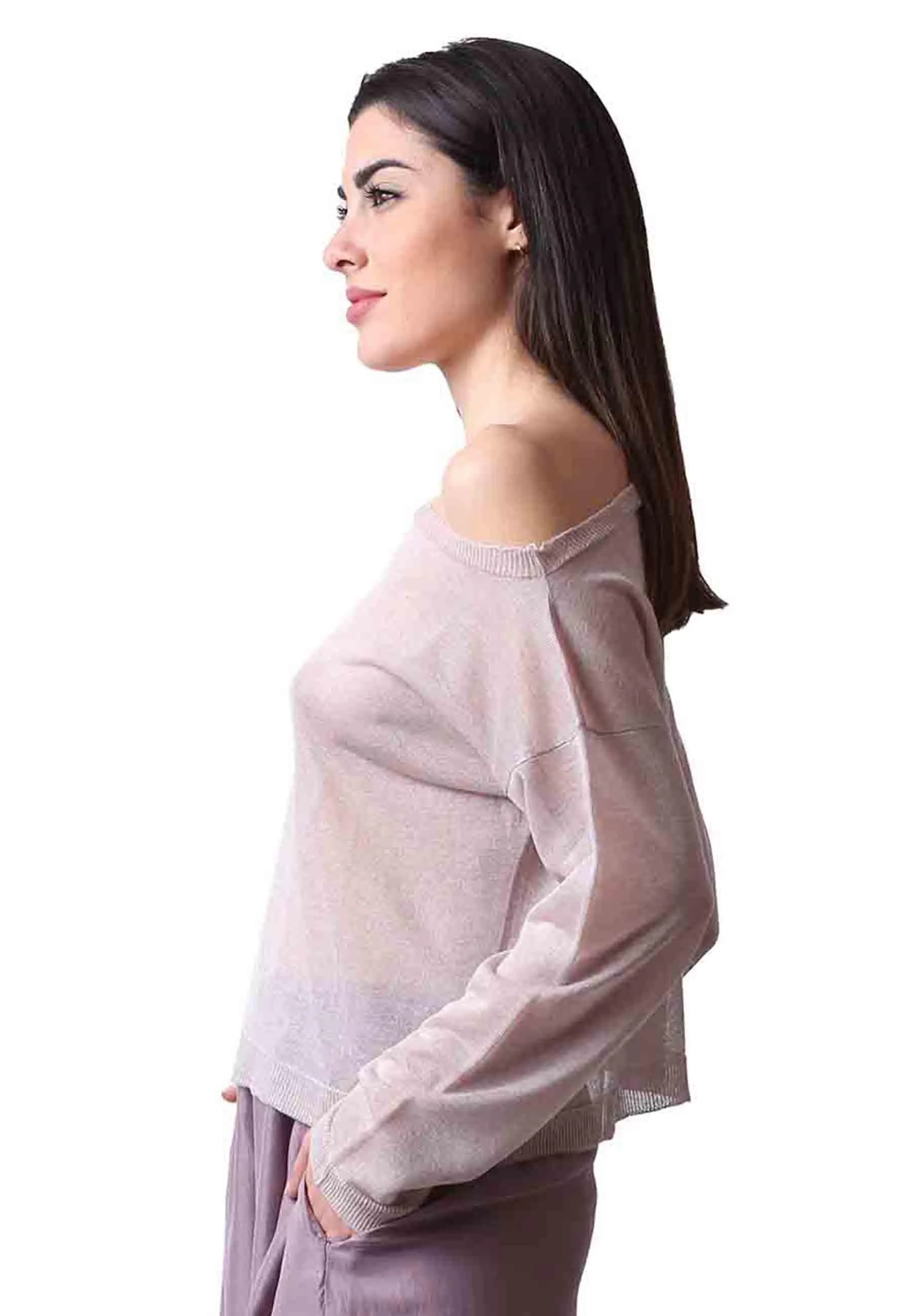 Maglia donna firmata in viscosa glicine Donna MISTO 036 sold by Spatarella product image thumbnail 2