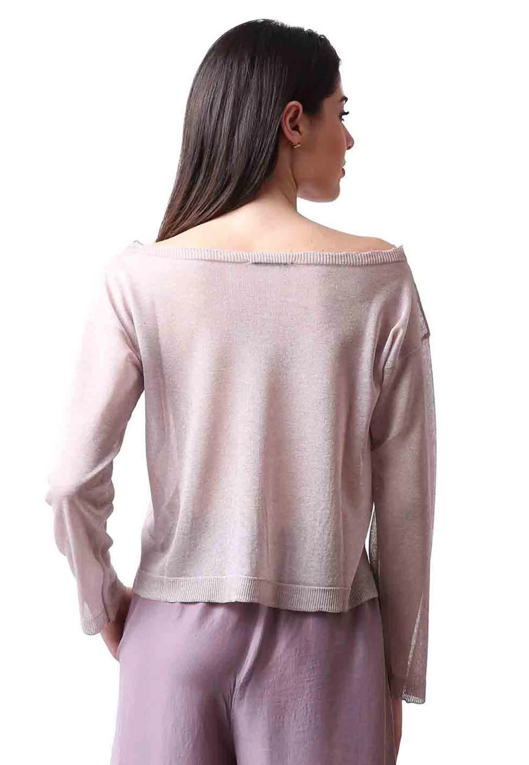 Maglia donna firmata in viscosa glicine Donna MISTO 036 sold by Spatarella product image thumbnail 4