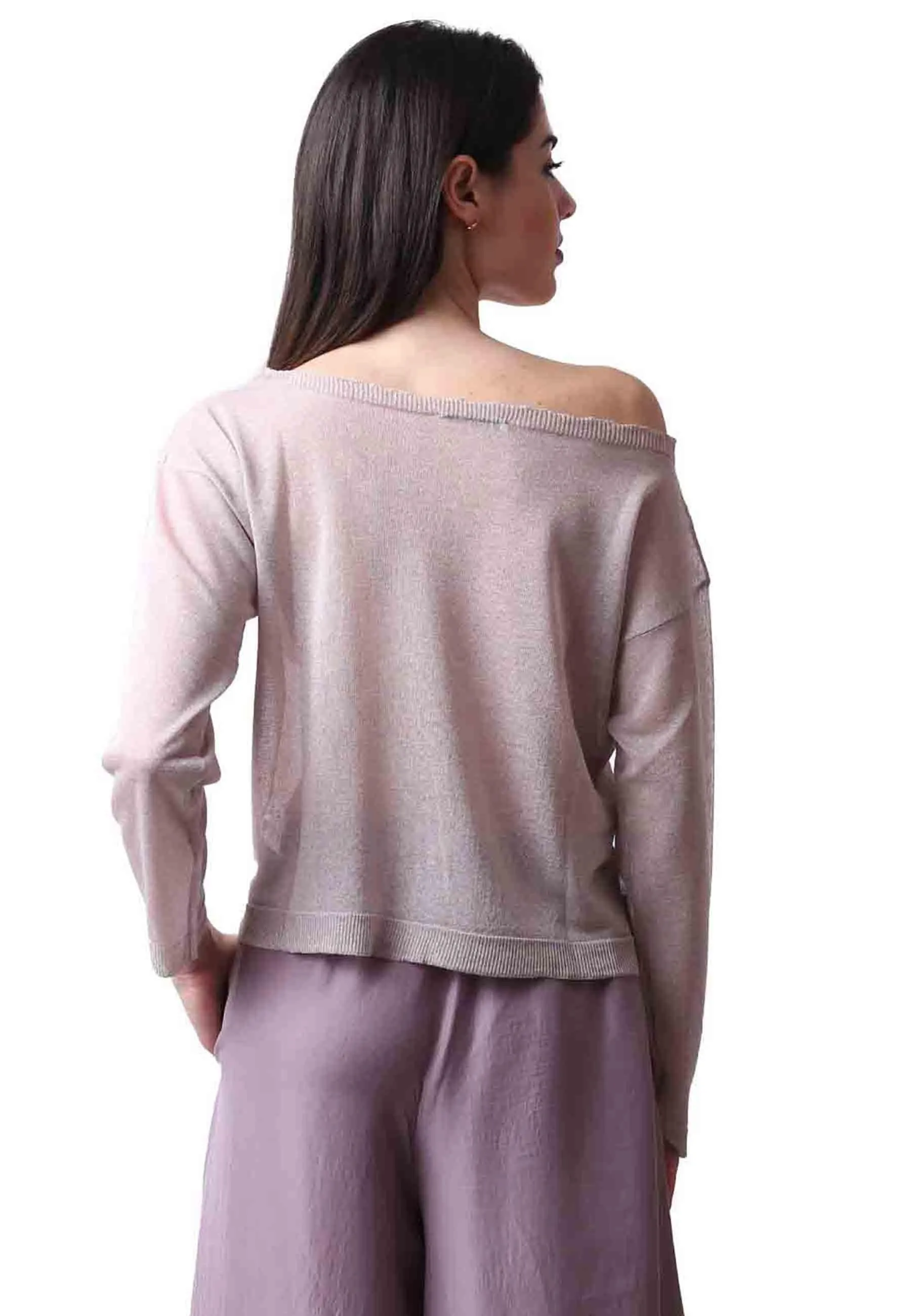 Maglia donna firmata in viscosa glicine Donna MISTO 036 sold by Spatarella product image thumbnail 3