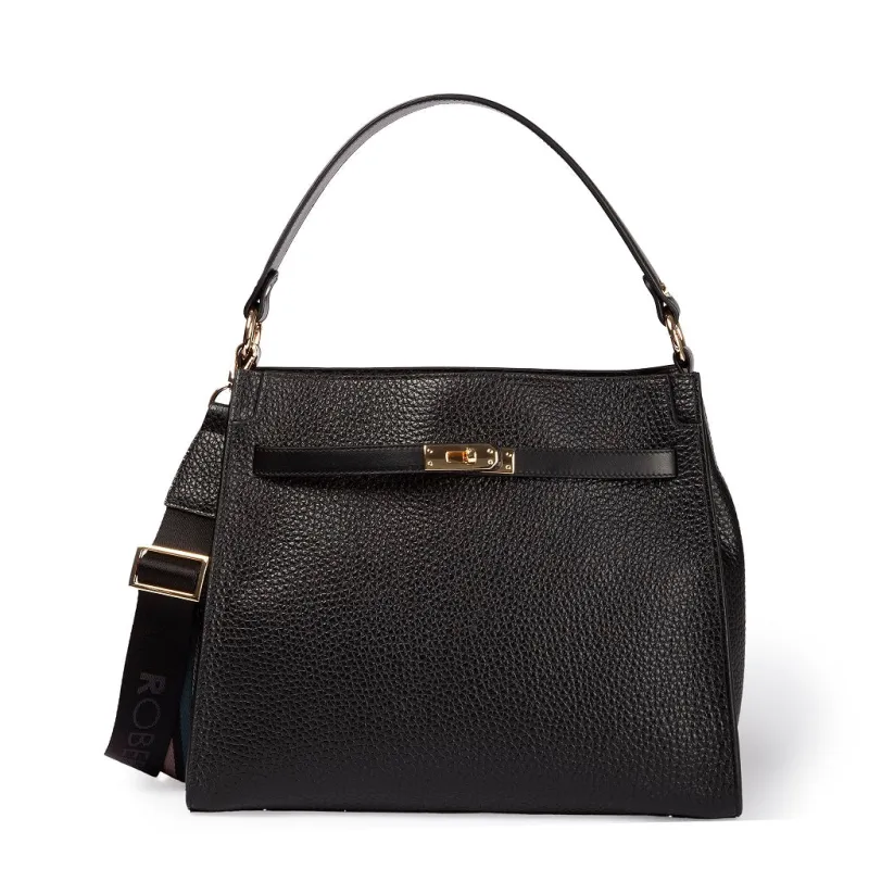 Borse donna Frida Satchel in pelle nera sold by Spatarella