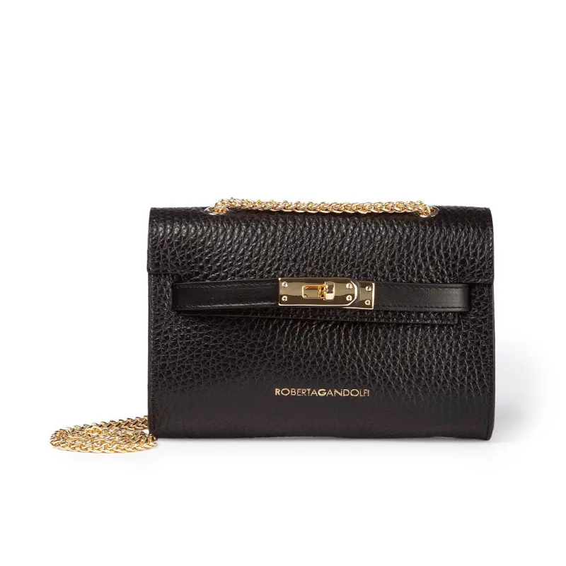 Borse donna Frida in pelle nera sold by Spatarella