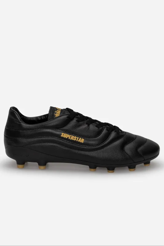 Scarpe da calcio Superstar 2000 in pelle nera sold by Spatarella