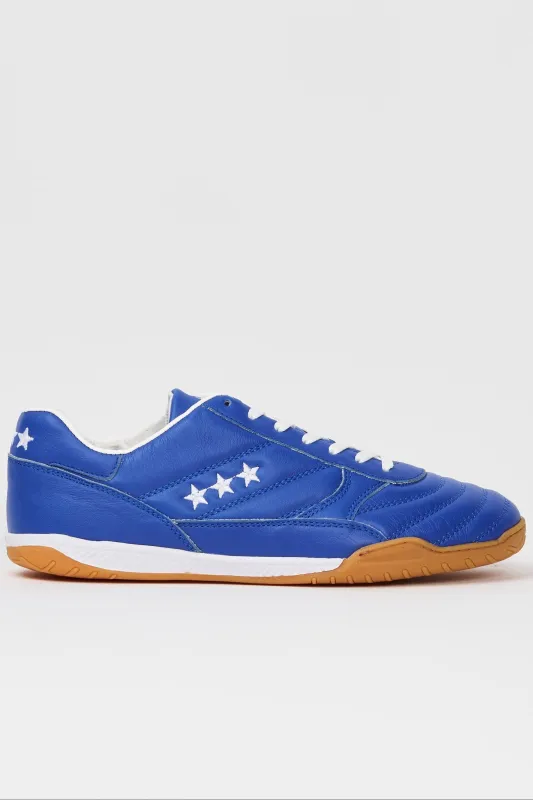 Scarpe da calcio Indoor Alloro in pelle blu sold by Spatarella