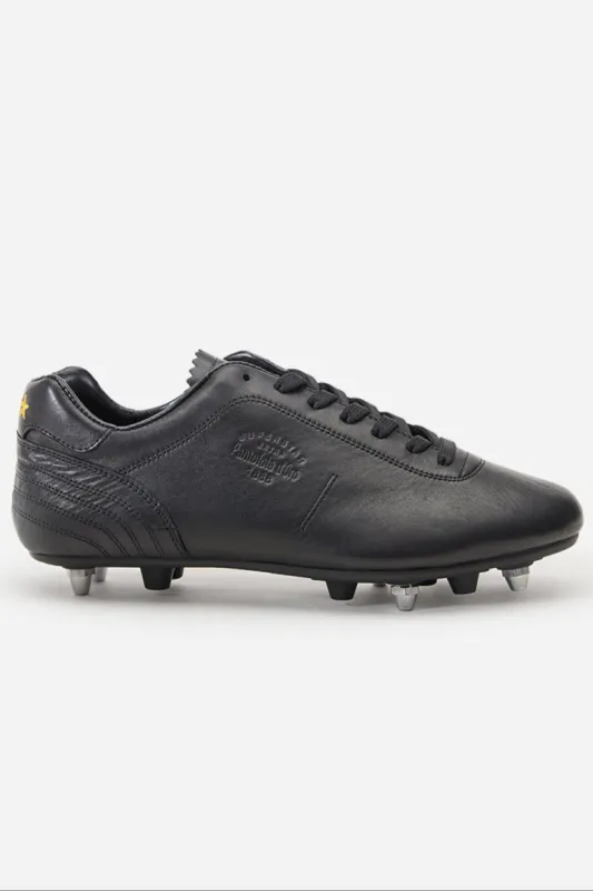 Scarpe da calcio Lazzarini 2.0 in pelle nera sold by Spatarella