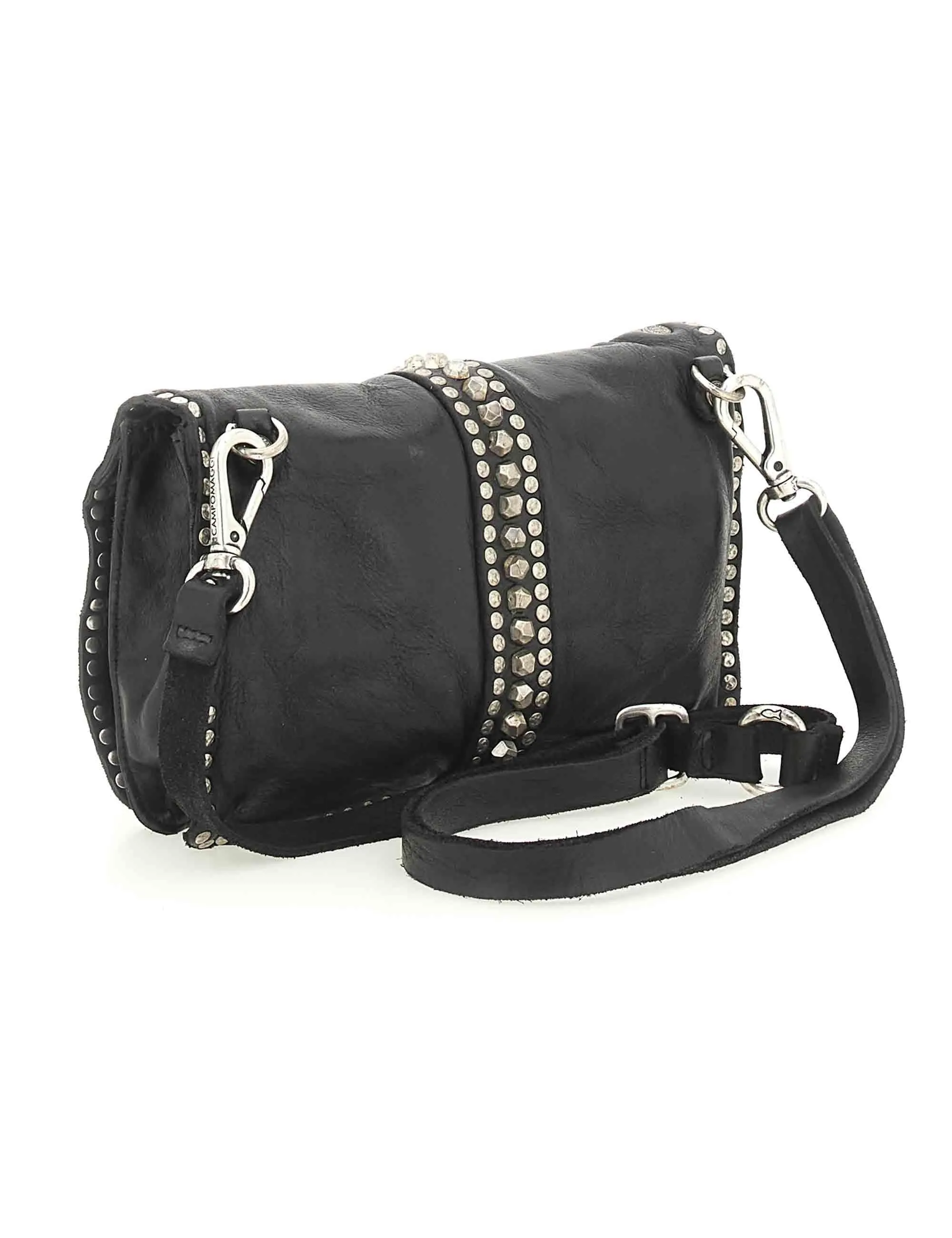 Borse pochette donna Betulla in pelle nera con borchie sold by Spatarella product image thumbnail 4