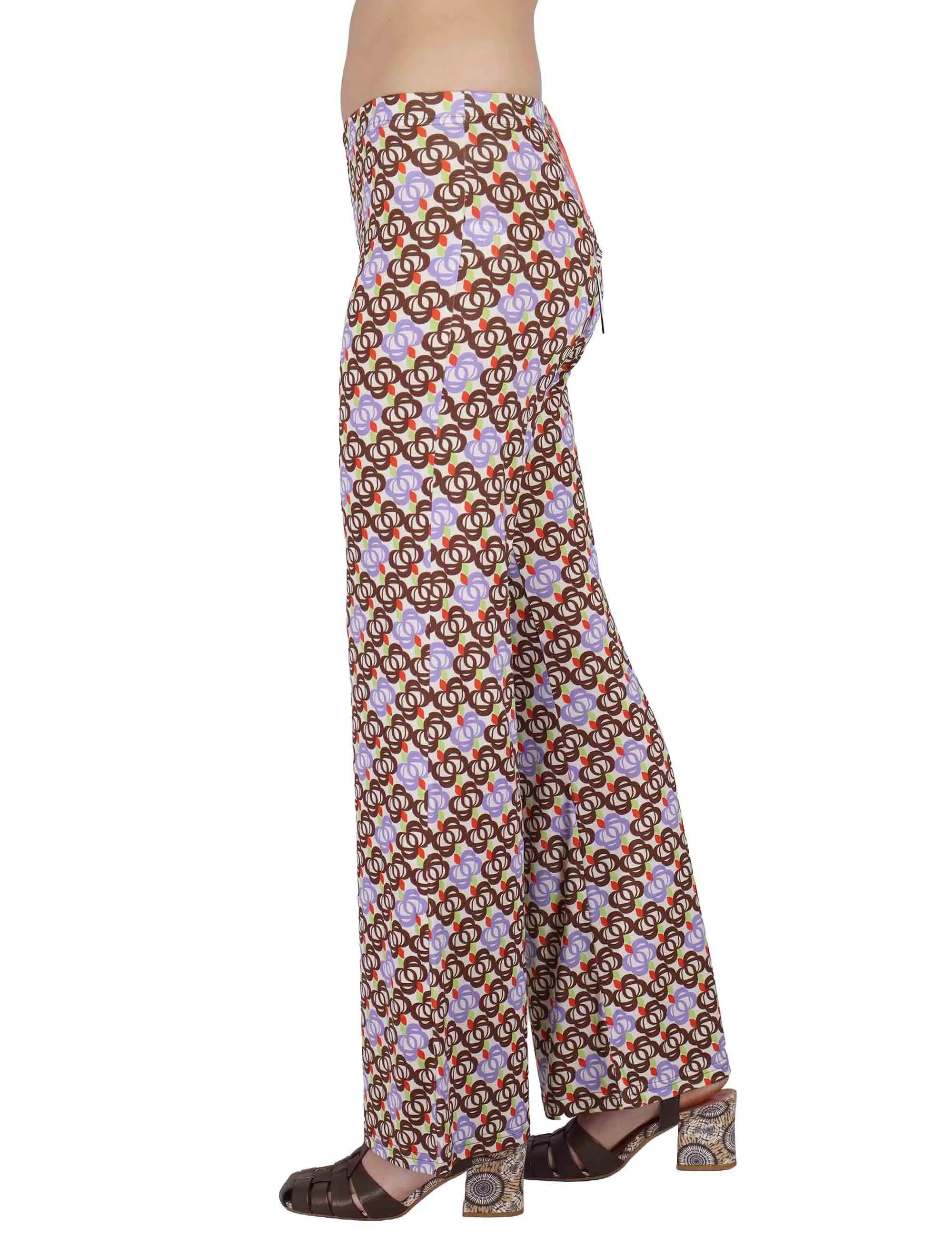 Pantaloni Fluid Pants in Jersey a fantasia off white Donna JFAPN0001-E2747-1246 85 sold by Spatarella product image thumbnail 3