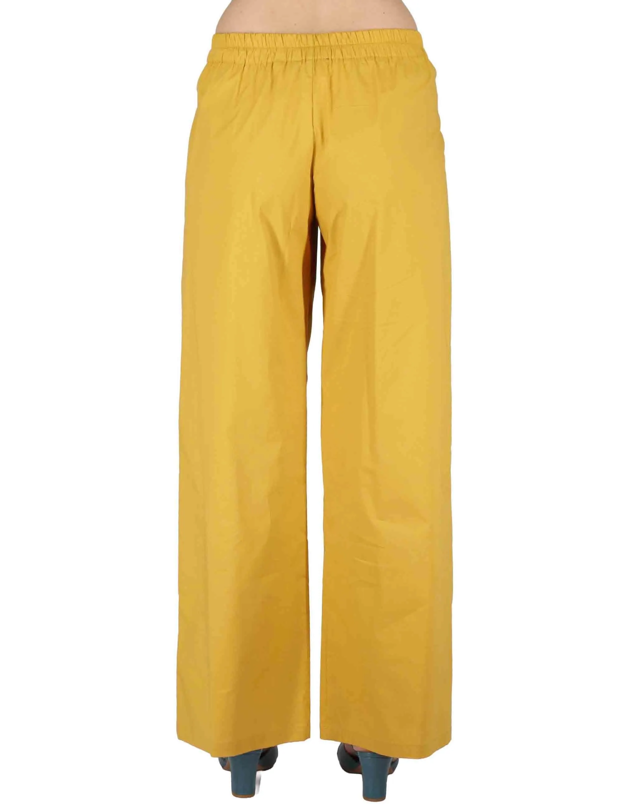 Pantaloni Fluid Pants in cotone stretch senape Donna JABPN0001-F1275-1240 1226 sold by Spatarella product image thumbnail 4