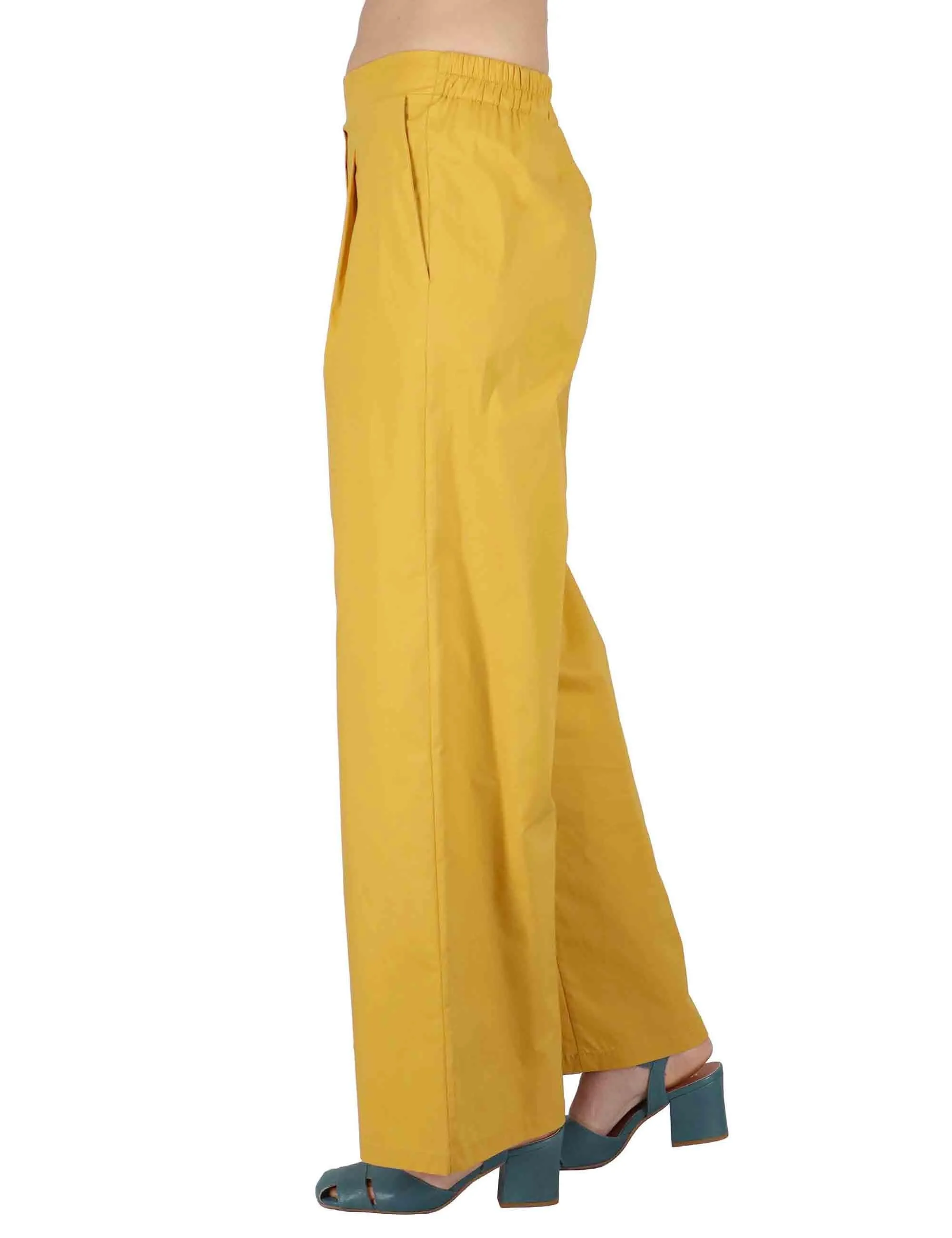 Pantaloni Fluid Pants in cotone stretch senape Donna JABPN0001-F1275-1240 1226 sold by Spatarella product image thumbnail 3