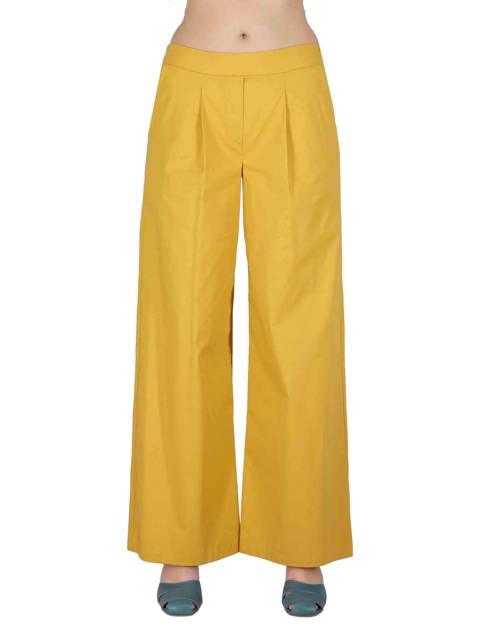 Pantaloni Fluid Pants in cotone stretch senape Donna JABPN0001-F1275-1240 1226 sold by Spatarella product image thumbnail 2