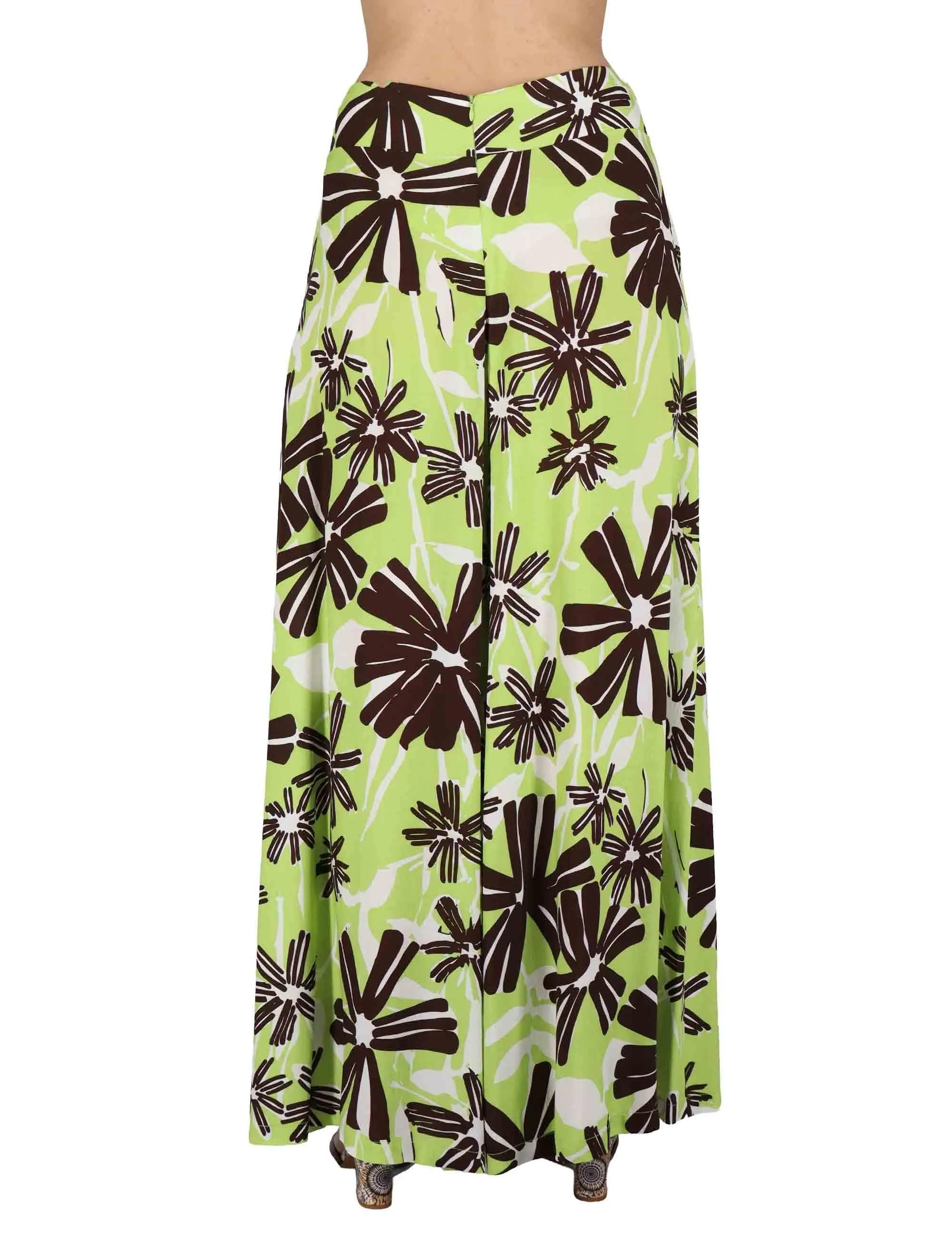 Pantaloni Palazzo Trousers in viscosa verde floreal Donna JABPN0001-F1090-1244 7046 sold by Spatarella product image thumbnail 4