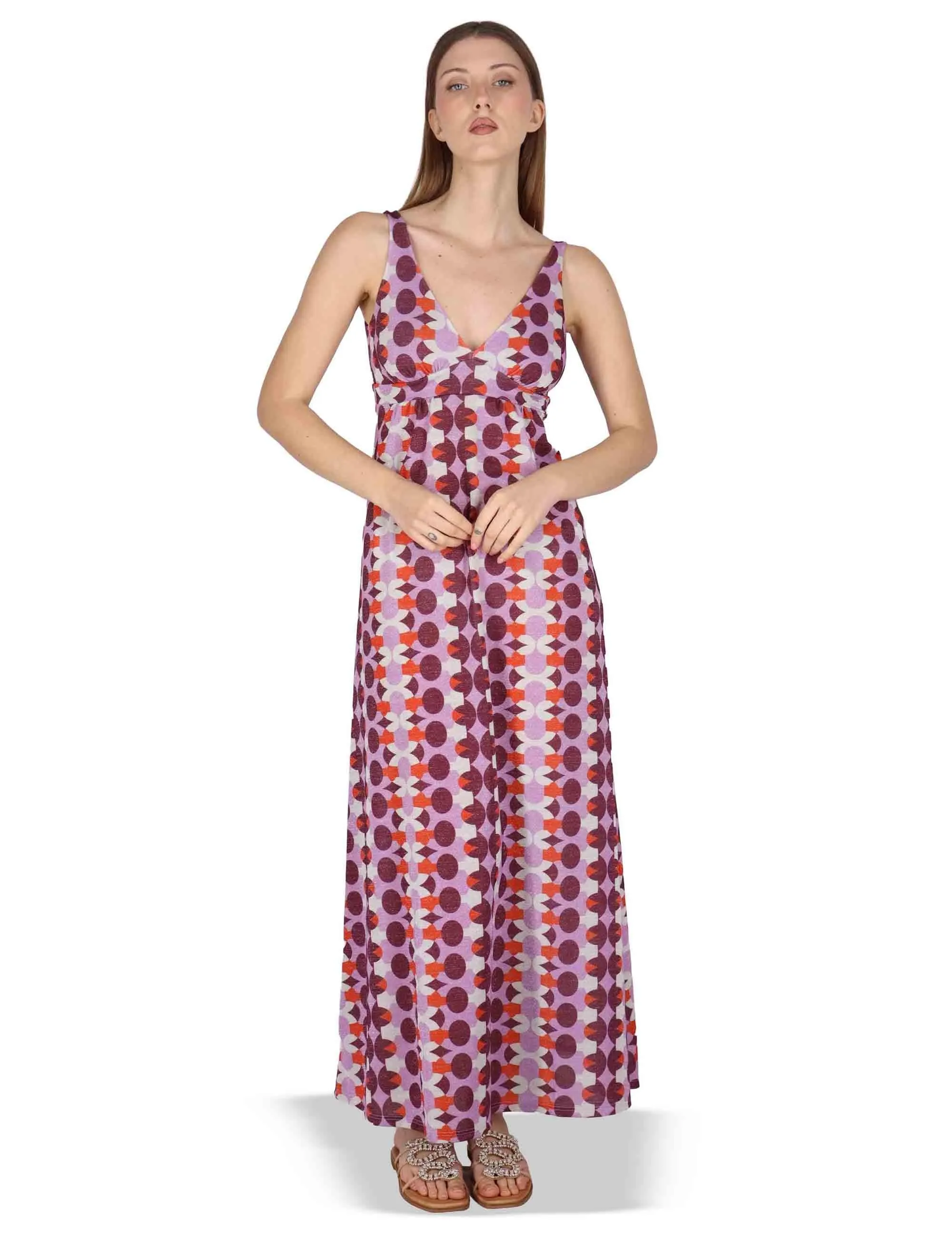 Abiti Empire Dress in jersey stampato bordeaux Donna JABAB0001-F1505-1261 4235 sold by Spatarella product image thumbnail 3