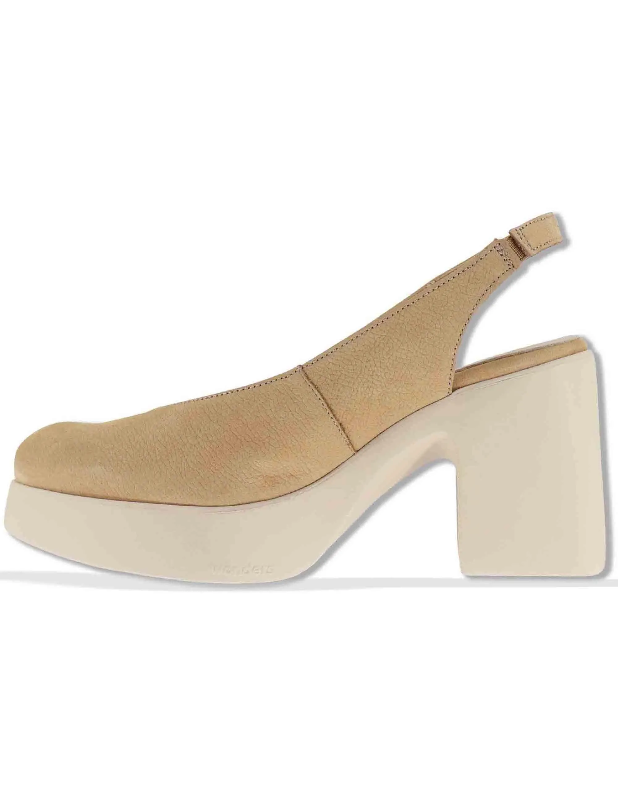 Slingback in pelle beige tacco alto Donna H-4990 011 sold by Spatarella product image thumbnail 2