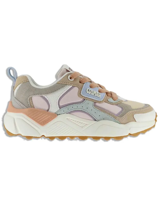 Sneakers Garner Fuse in mix pelle rosa Donna GARNER 072 made by Colmar