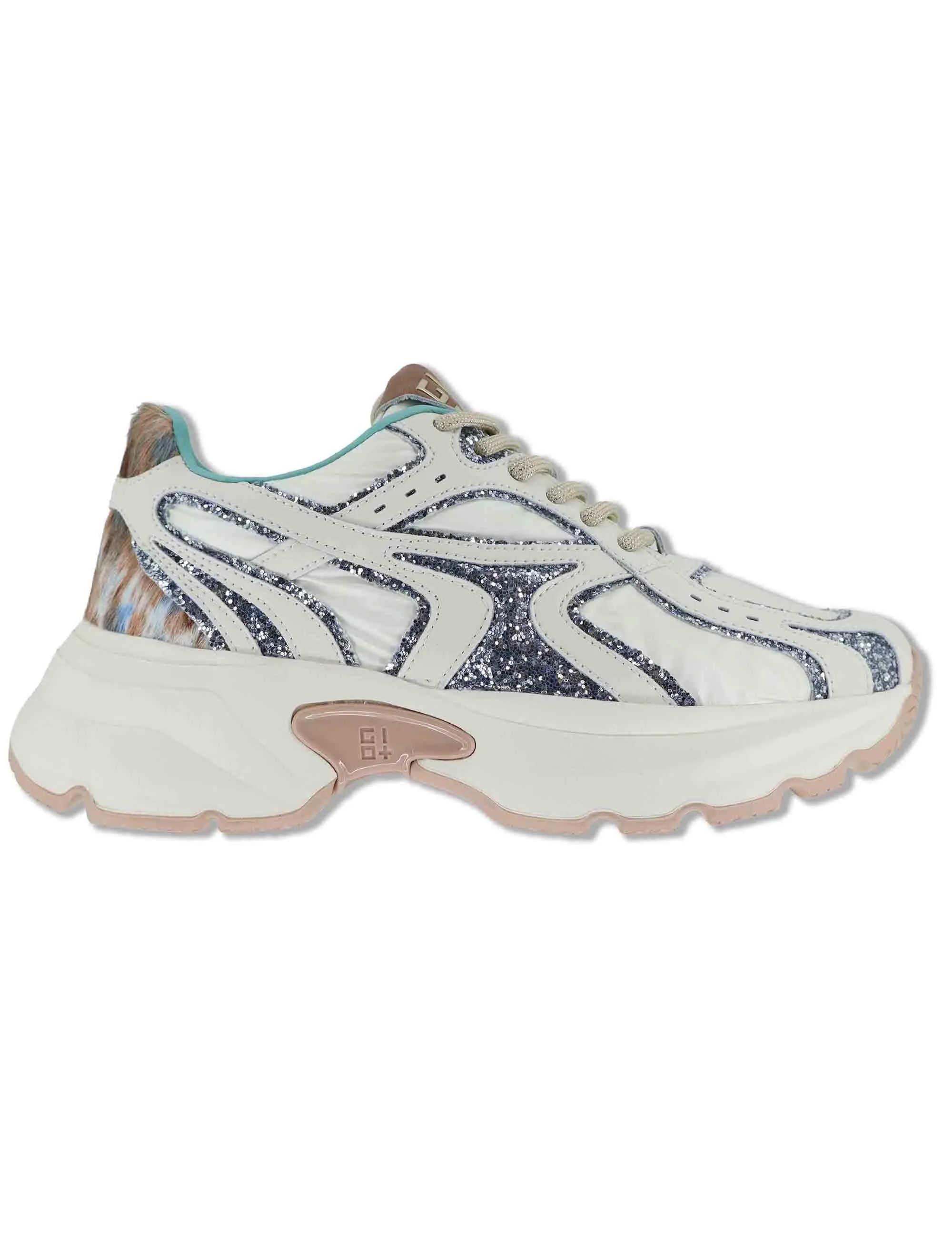 Sneakers Chunky in pelle e tessuto bianco Donna DALIA 05 sold by Spatarella