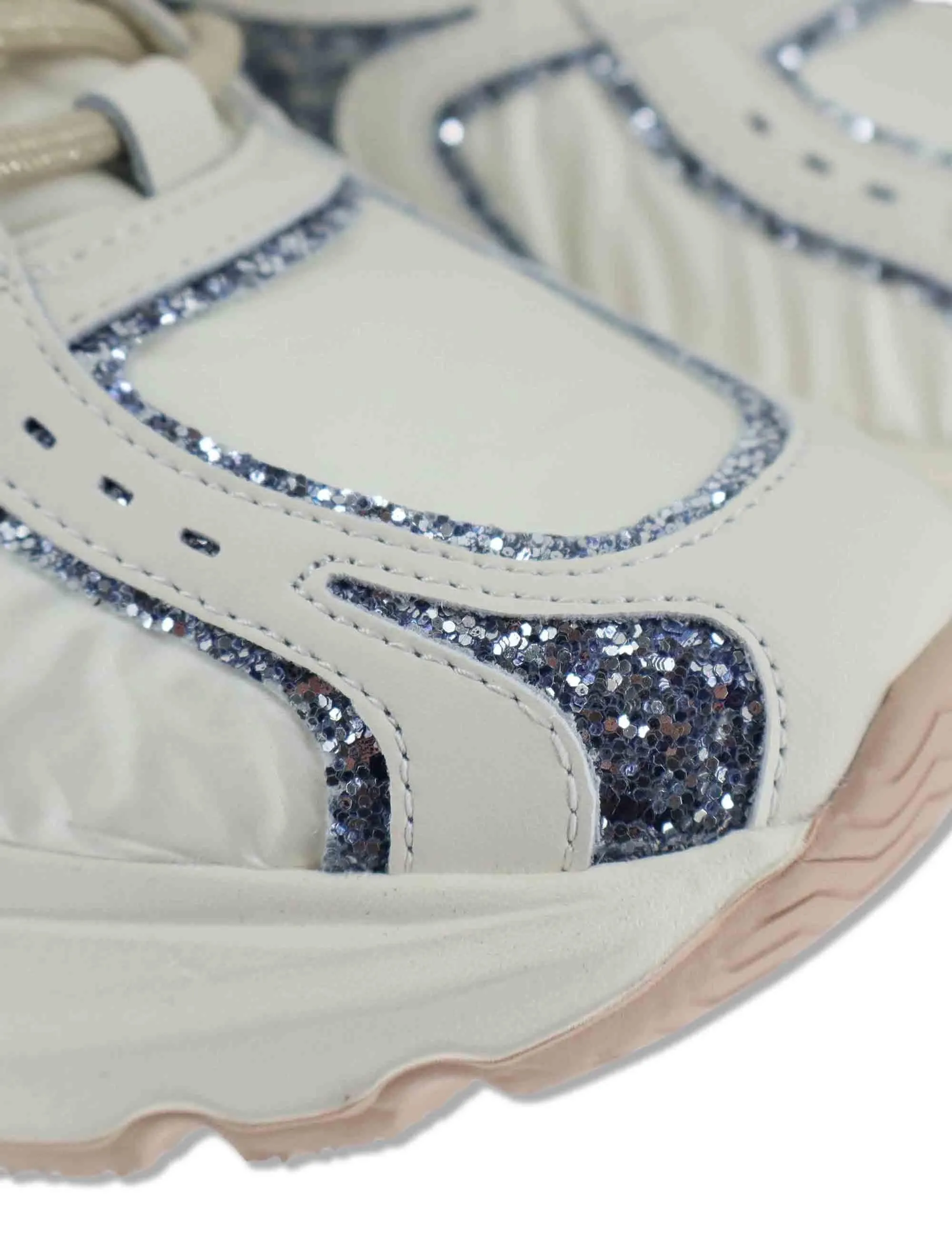 Sneakers Chunky in pelle e tessuto bianco Donna DALIA 05 sold by Spatarella product image thumbnail 4