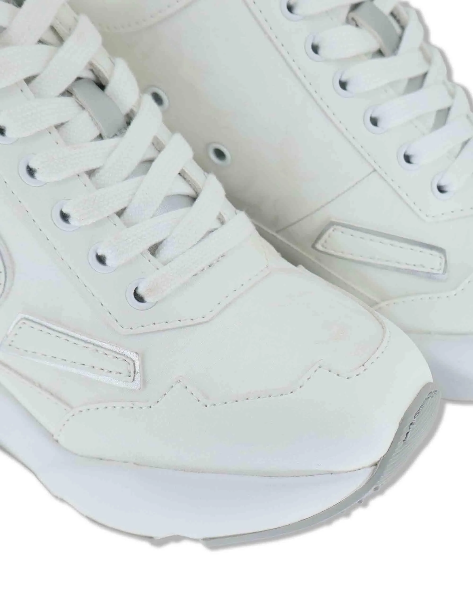 Sneakers high-top in pelle e tessuto bianco Donna 4537-84584 2 sold by Spatarella product image thumbnail 4
