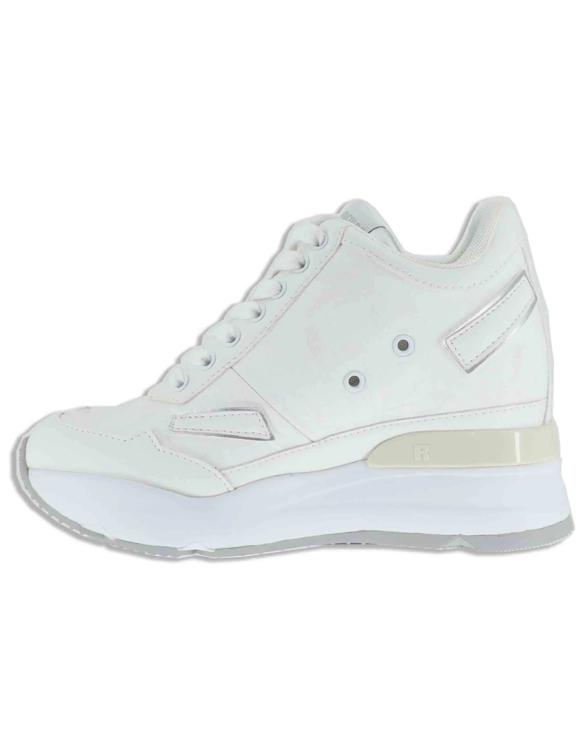 Sneakers high-top in pelle e tessuto bianco Donna 4537-84584 2 sold by Spatarella product image thumbnail 2