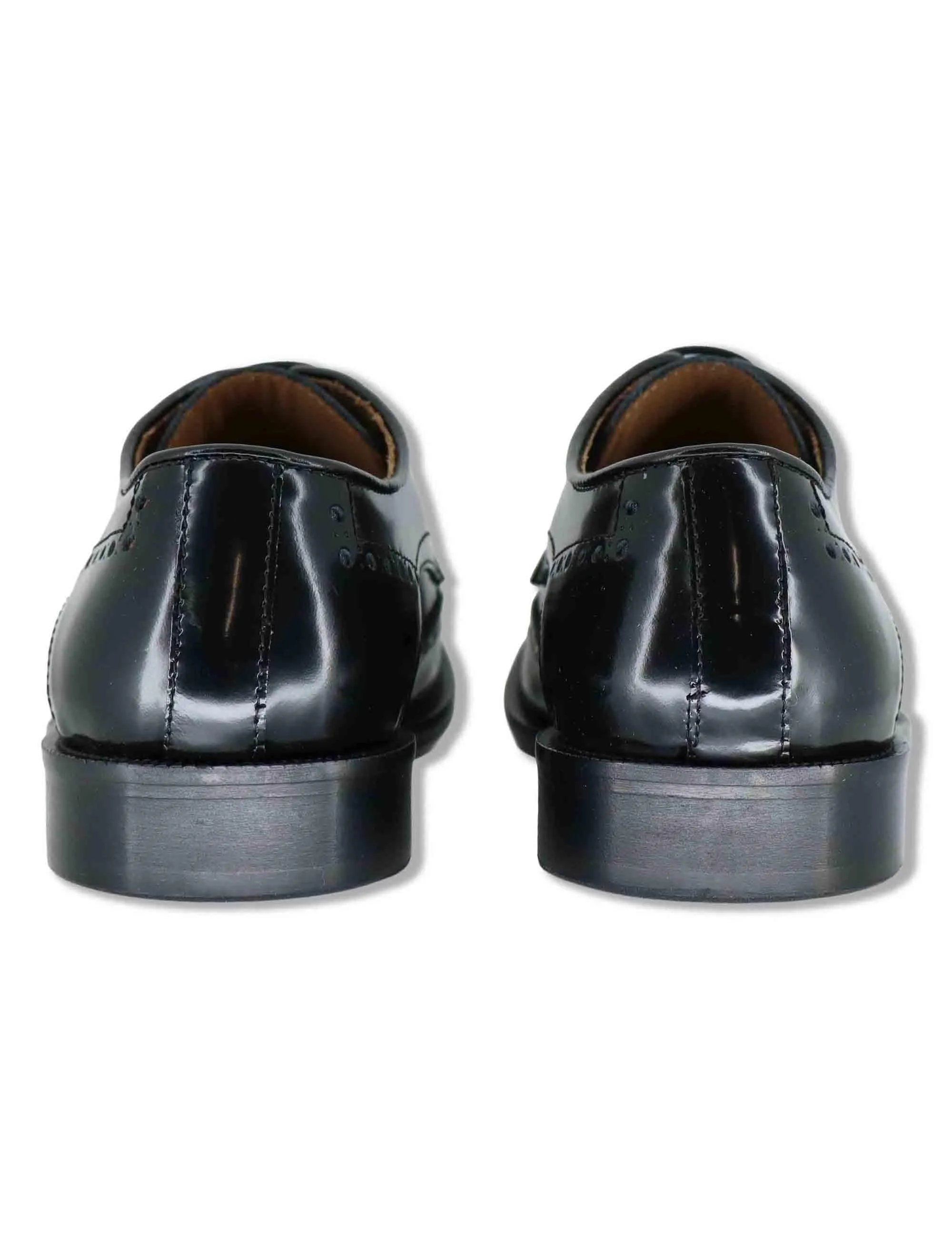 Stringate in pelle nera con impunture all'inglese Uomo SPDU608 001 sold by Spatarella product image thumbnail 5