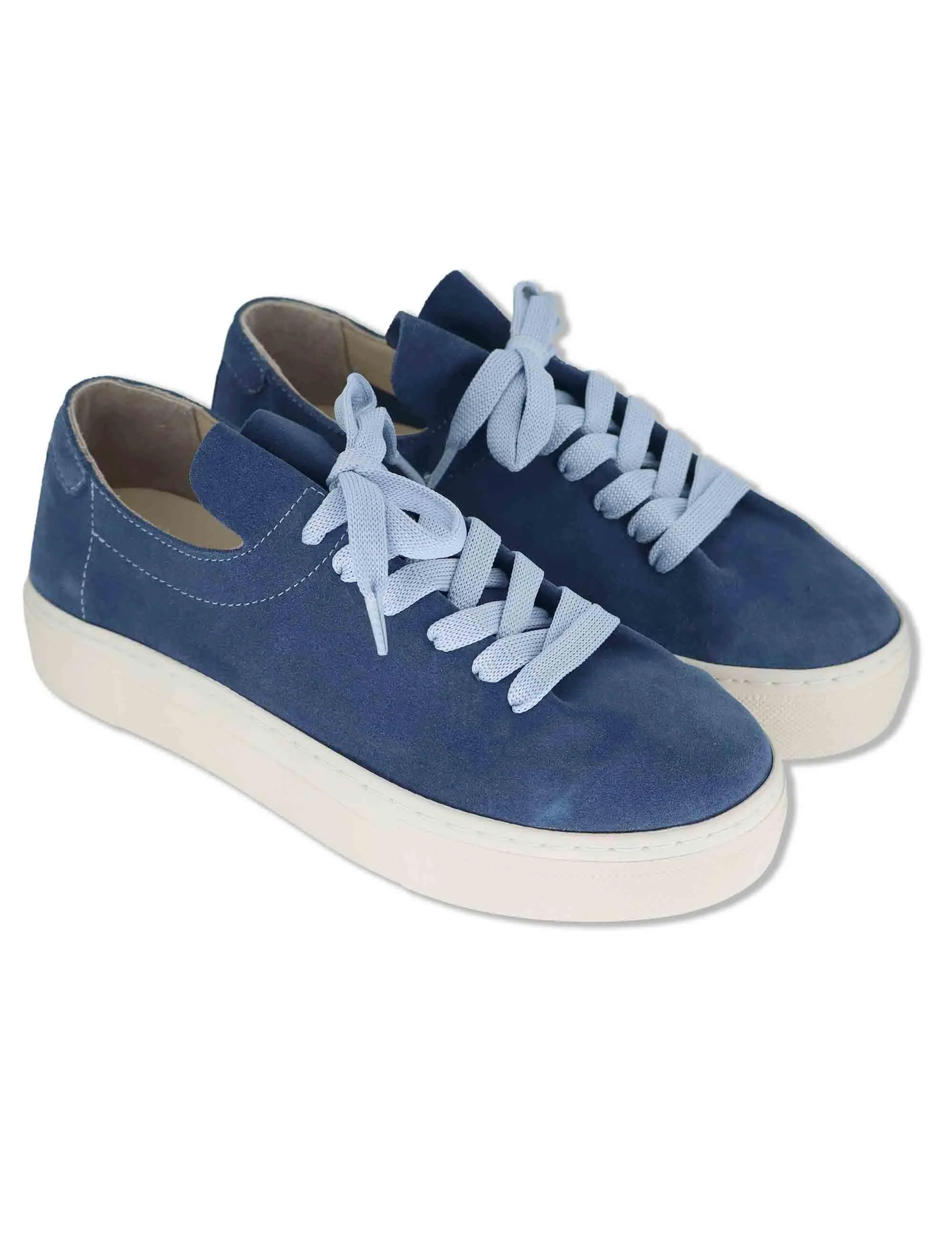 Sneakers in camoscio blu Donna SP60030 009 sold by Spatarella product image thumbnail 3