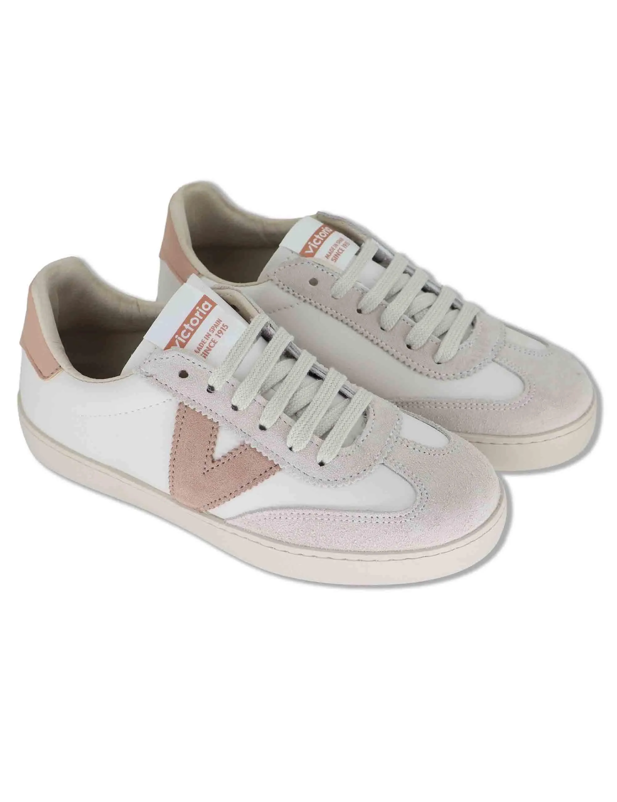 Sneakers Berlin in pelle bianca Donna 1126184 497_Cuarzo sold by Spatarella product image thumbnail 3