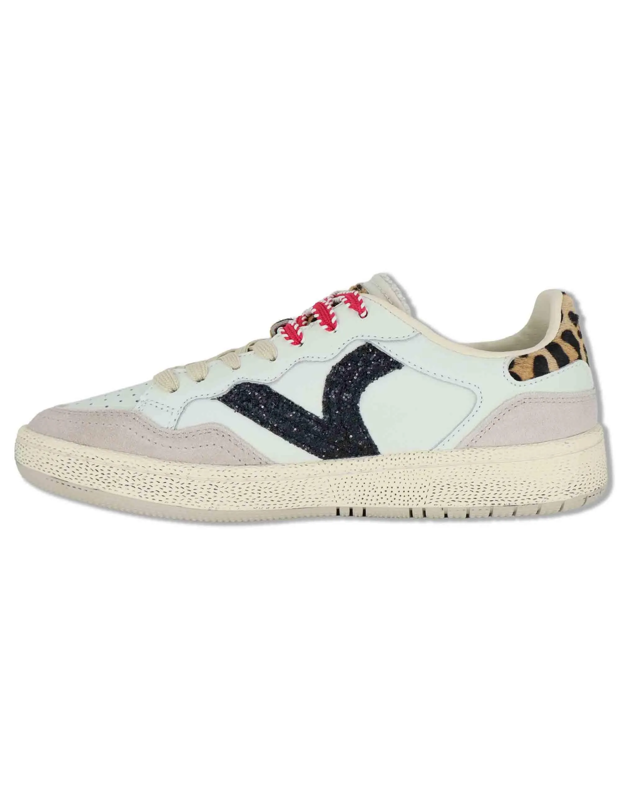 Sneakers Smesh in pelle bianca con riporti in contrasto Donna 8806117 20_Blanco sold by Spatarella product image thumbnail 2