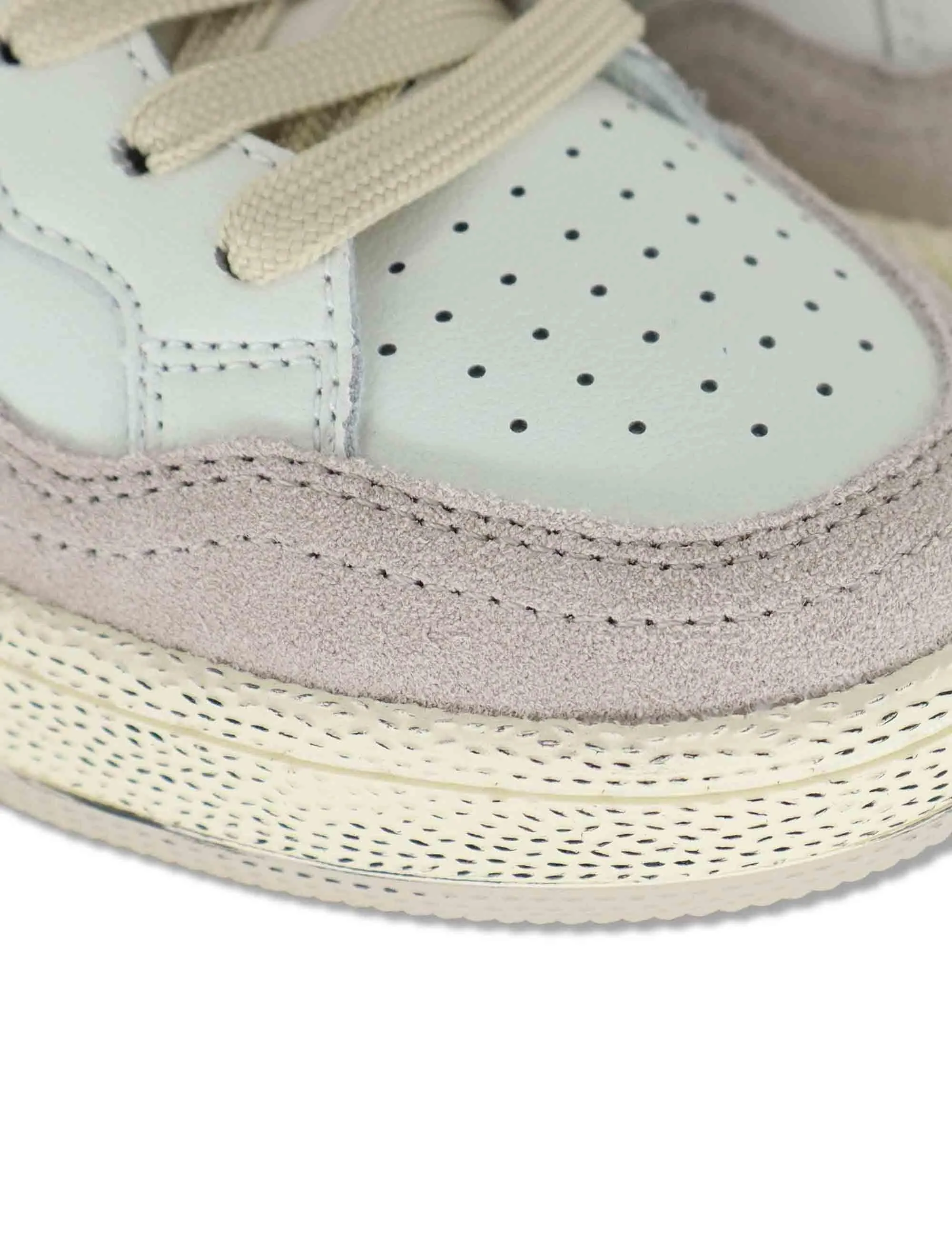 Sneakers Smesh in pelle bianca con riporti in contrasto Donna 8806117 20_Blanco sold by Spatarella product image thumbnail 4
