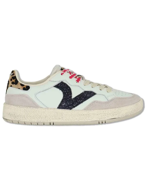 Sneakers Smesh in pelle bianca con riporti in contrasto Donna 8806117 20_Blanco made by Spatarella
