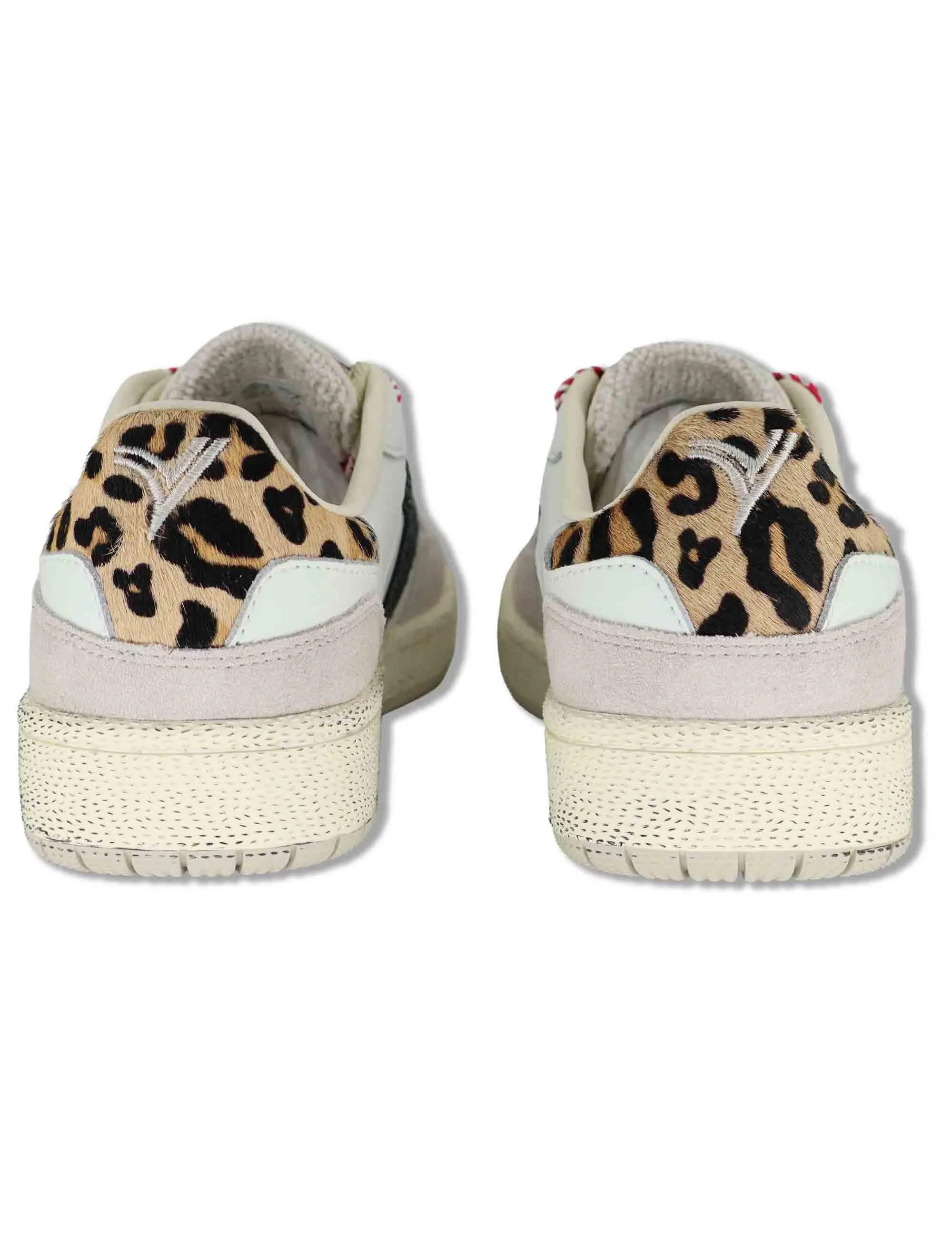Sneakers Smesh in pelle bianca con riporti in contrasto Donna 8806117 20_Blanco sold by Spatarella product image thumbnail 5
