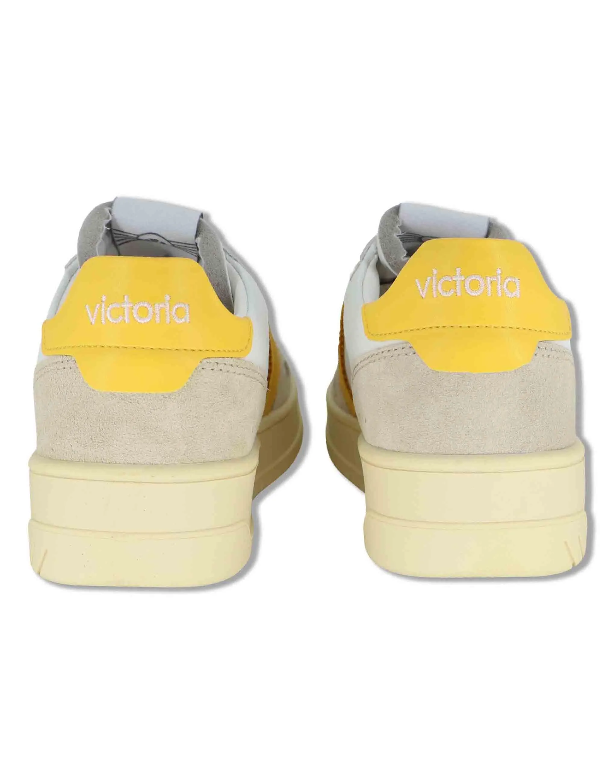 Sneakers Seul in pelle bianca con logo senape Donna 1257136 50_Amarillo sold by Spatarella product image thumbnail 5