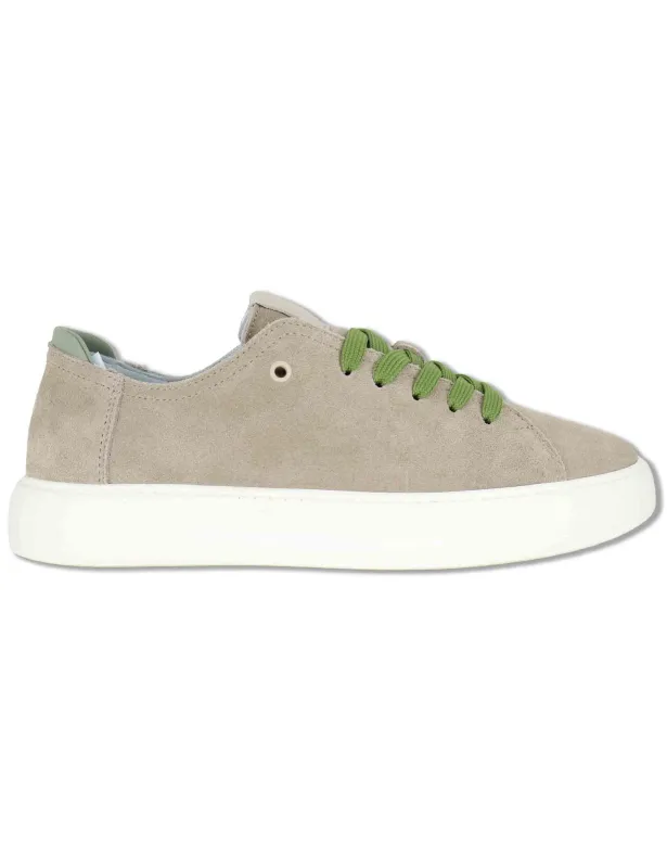 Sneakers in camoscio sabbia con suola alta Uomo SPLU8020-U 100 made by Spatarella