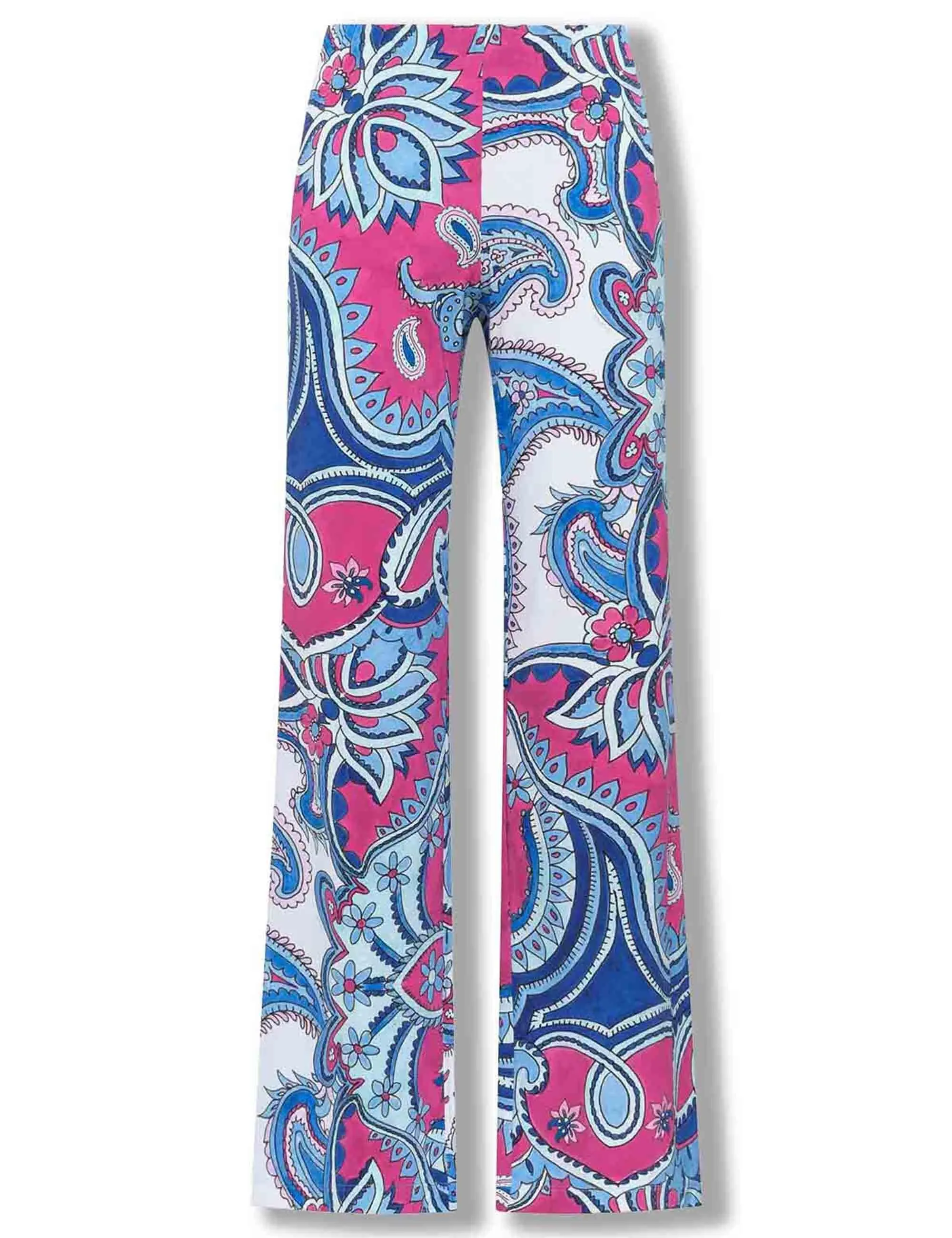 Pantaloni Hippie Lotus in tessuto leggero azzuro a fantasia Donna JH400970671 A8184 sold by Spatarella