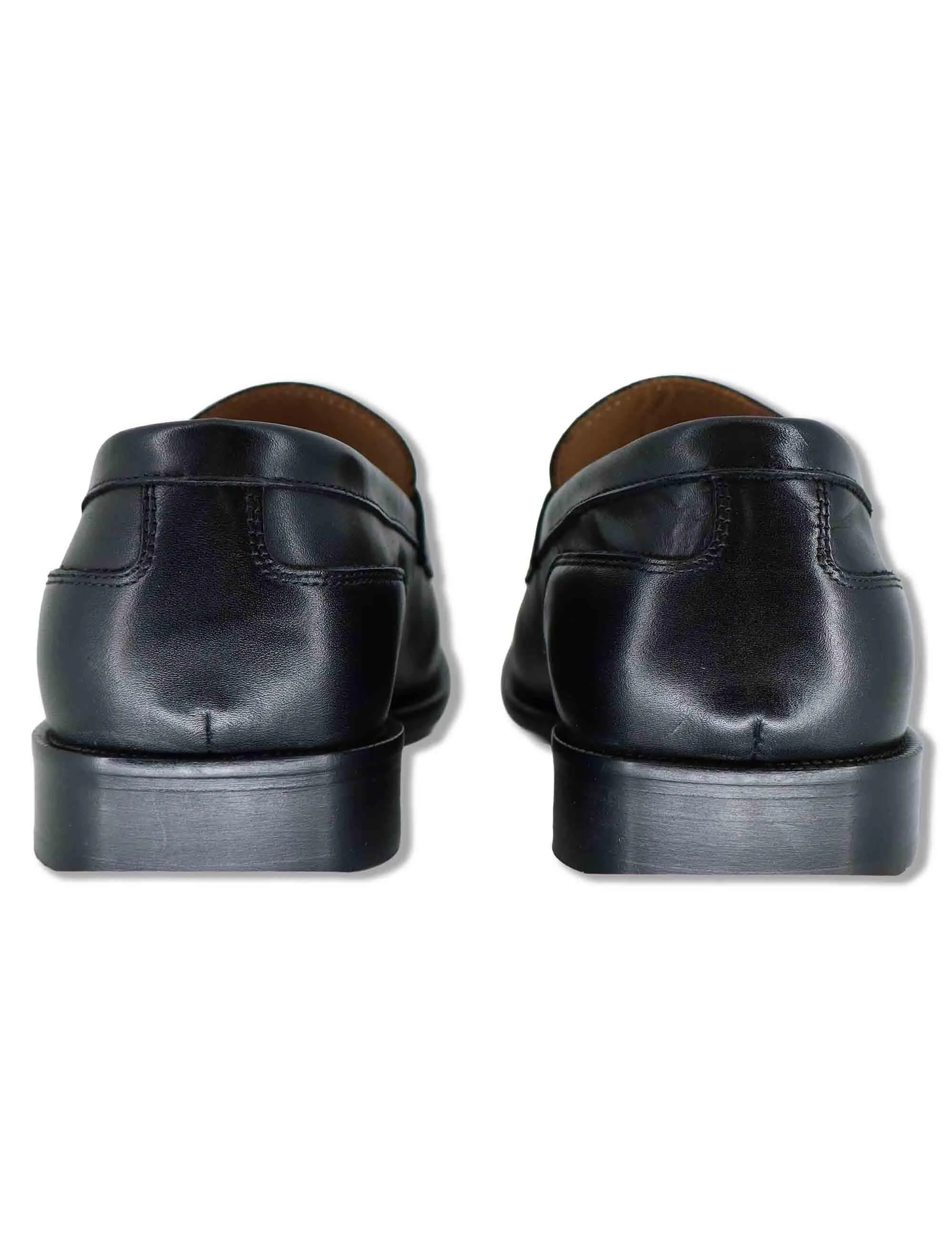 Mocassini in pelle nera con suola in cuoio Uomo SPDU601 001 sold by Spatarella product image thumbnail 5