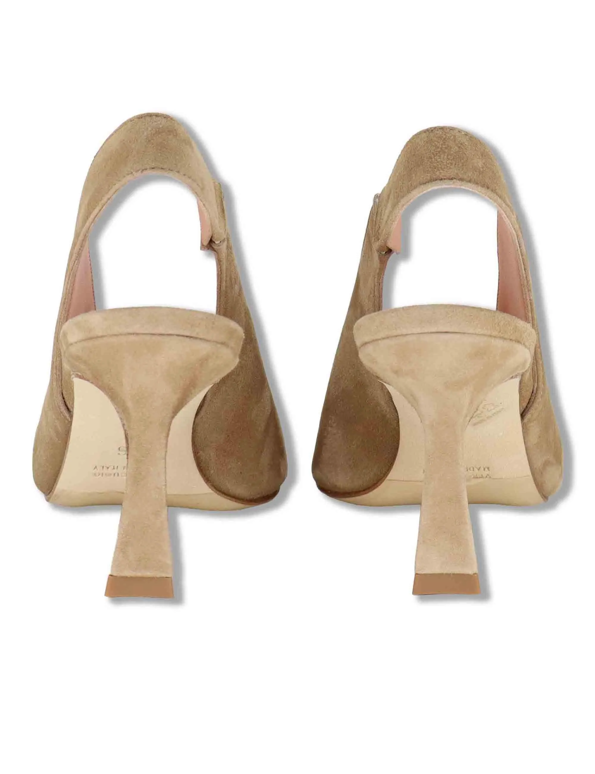Slingback in camoscio beige tacco alto Donna SP2500 014 sold by Spatarella product image thumbnail 5