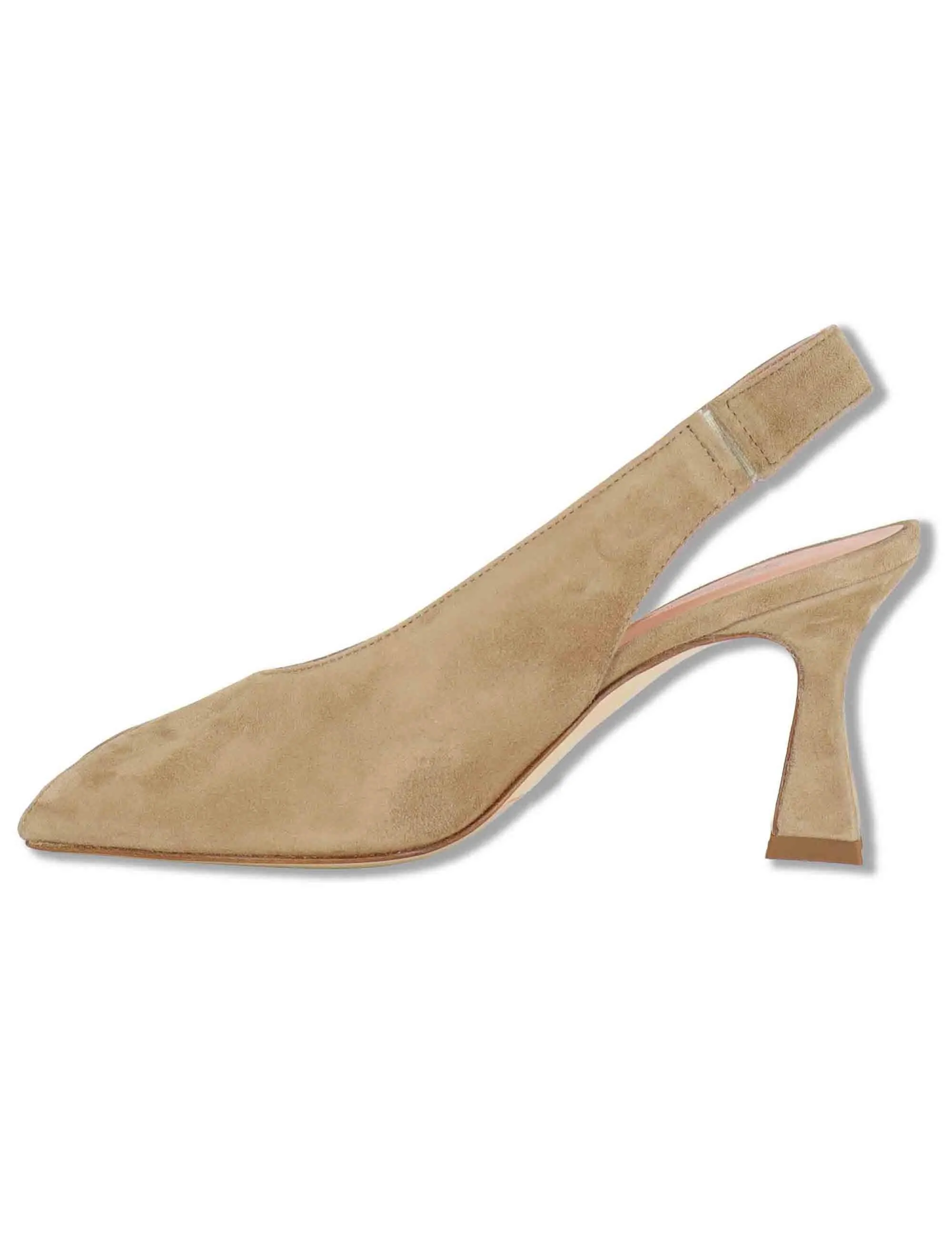 Slingback in camoscio beige tacco alto Donna SP2500 014 sold by Spatarella product image thumbnail 2